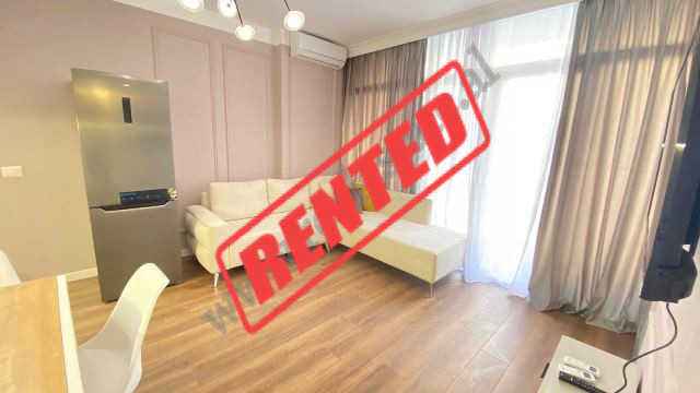 Modern one bedroom apartment for rent near Kristal Center in Tirana.
It is located on the 3rd floor